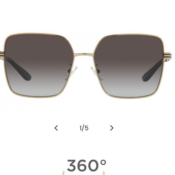Tory Burch shiny gold sunglasses - Picture 2 of 9